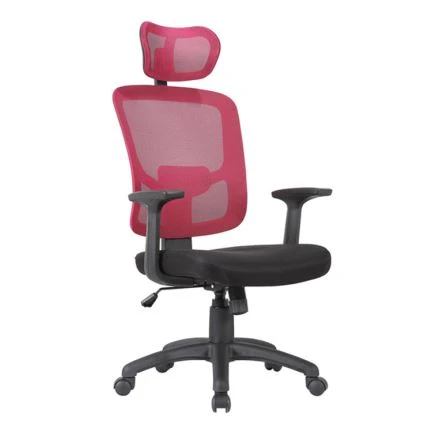 હેડરેસ્ટ સાથે મેશ office ફિસ ખુરશી